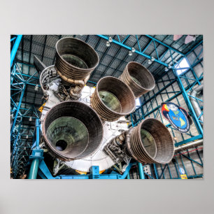 Affiche Moteur-fusées de Saturn V