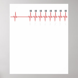 Affiche Moteur V 8 de voiture musculaire américaine 184365