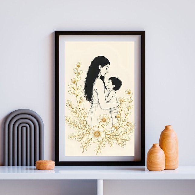 Affiche Mother and Child VII (Créateur téléchargé)