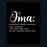 Affiche Mother Art Cute Oma Definition Birthday<br><div class="desc">Mother Art Cute Oma Definition Birthday</div>