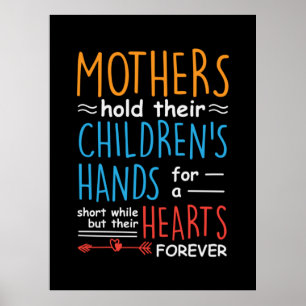 Affiche Mother Gift Mothers Hold Their Children Hands