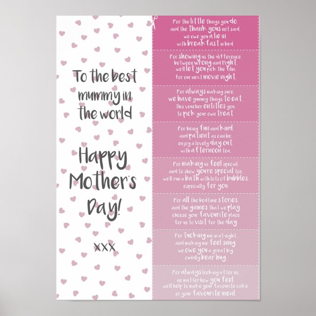 Affiche Mother's Day Coupon (Devant)