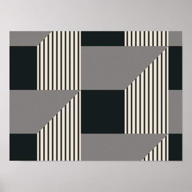 Affiche motif 3D (Devant)