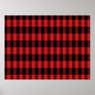 Affiche Motif à plaid de Red Buffalo