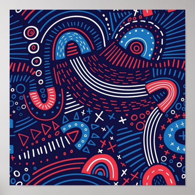 Affiche motif Abstrait (Devant)