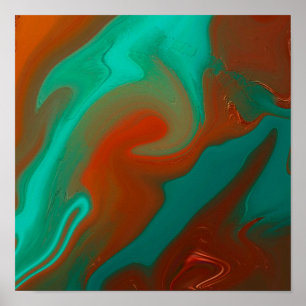 Affiche motif abstrait.