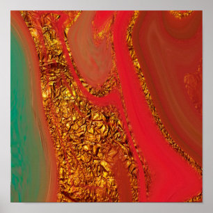 Affiche motif abstrait.