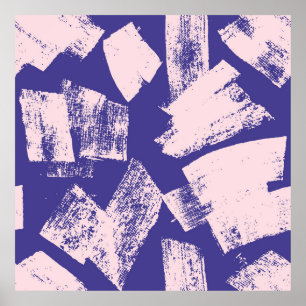 Affiche motif Abstrait créatif transparent avec brosse str