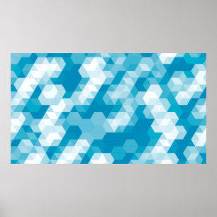 Affiche motif Abstrait de formes géométriques arrière-plan