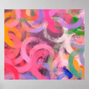 Affiche Motif abstrait fait main. Art moderne