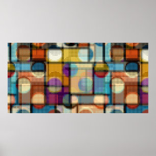 Affiche Motif abstrait géométrique dans les images de pi