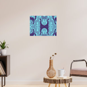 Affiche Motif Abstrait Giraffe