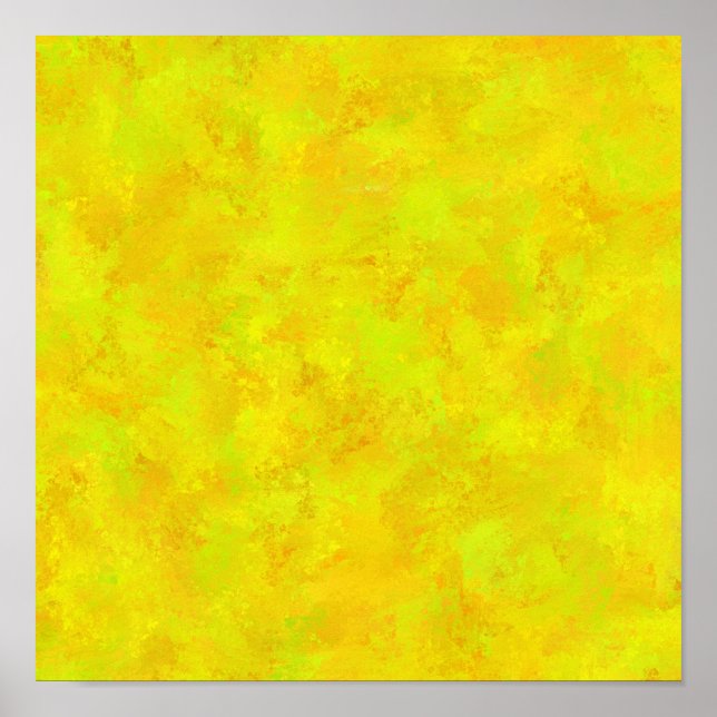 Affiche Motif Abstrait Jaune Orange Vert (Devant)