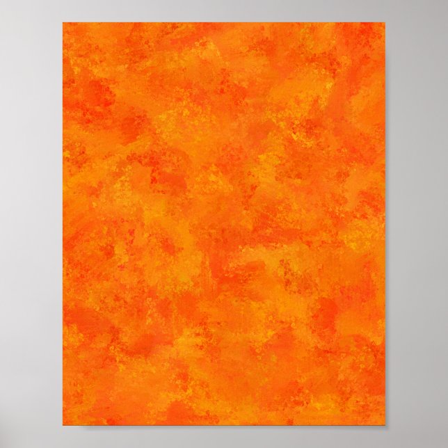 Affiche Motif Abstrait orange (Devant)