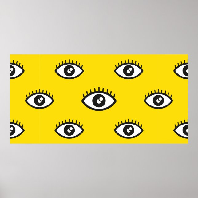 Affiche motif Abstrait pour oeil transparent. Souris ocula (Devant)