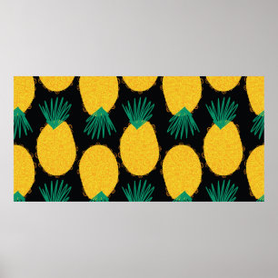 Affiche Motif abstrait sans ananas. Contemporain
