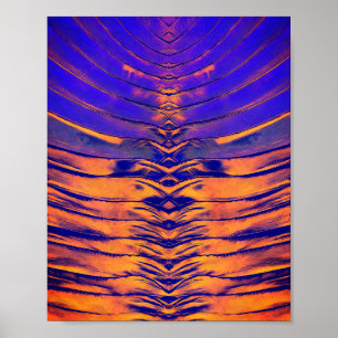 Affiche Motif Abstrait Symétrique Vibrant