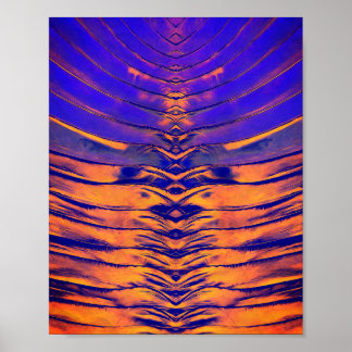 Affiche Motif Abstrait Symétrique Vibrant