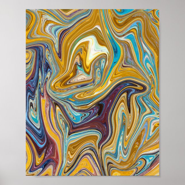 Affiche Motif abstrait transparent (Devant)