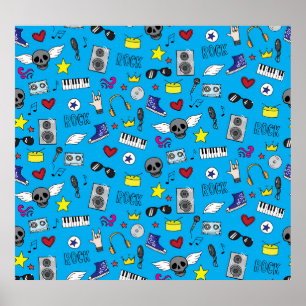 Affiche Motif Ado Rock Emo Music