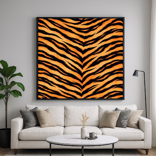 Affiche Motif animalier du tigre du Bengale (Créateur téléchargé)