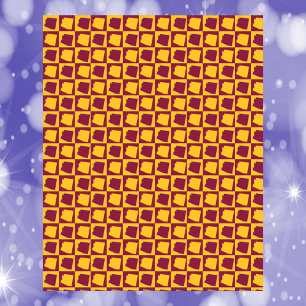 Affiche Motif Arizona Pop Art Damier Marron Or