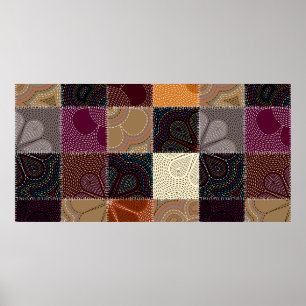 Affiche Motif arrière - plan sans couture. Sera carreau sa