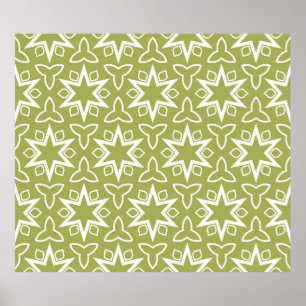 Affiche Motif Art déco. Sans couture. Arabesque. Vintage