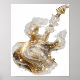Affiche Motif artistique ART ABSTRAIT Or Bold
