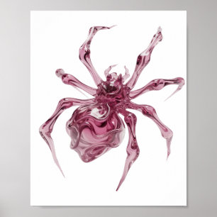 Affiche Motif artistique ART ABSTRAIT Rose artistique