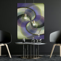 Motif artistique en mosaïque de demi-cercles abstr