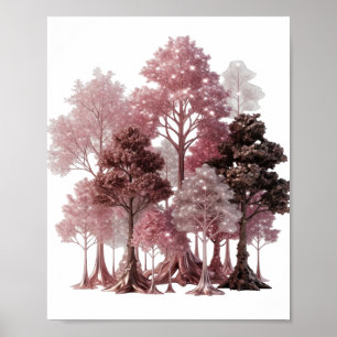 Affiche Motif Artistique ICONIQUE Arbres Fantastiques Arge