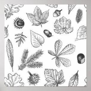 Affiche Motif automne