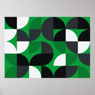 Affiche Motif avec triangles de couleur aléatoire Générati