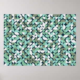 Affiche Motif avec triangles de couleur aléatoire Générati