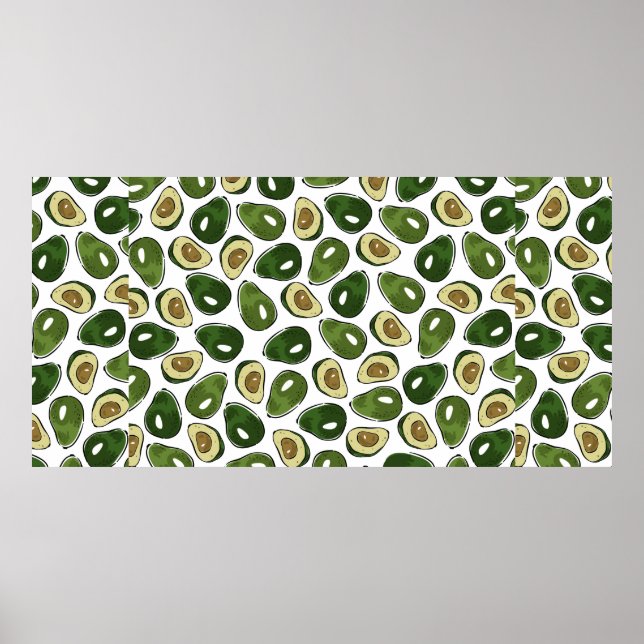 Affiche Motif Avocado (Devant)
