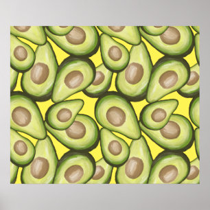 Affiche Motif Avocado de légumes frais et gourmet