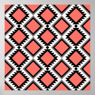Affiche Motif Aztec