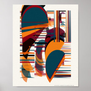 Affiche Motif Bauhaus de mécanique quantique