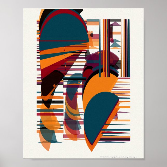 Affiche Motif Bauhaus de mécanique quantique  (Devant)