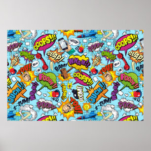AFFICHE MOTIF BD