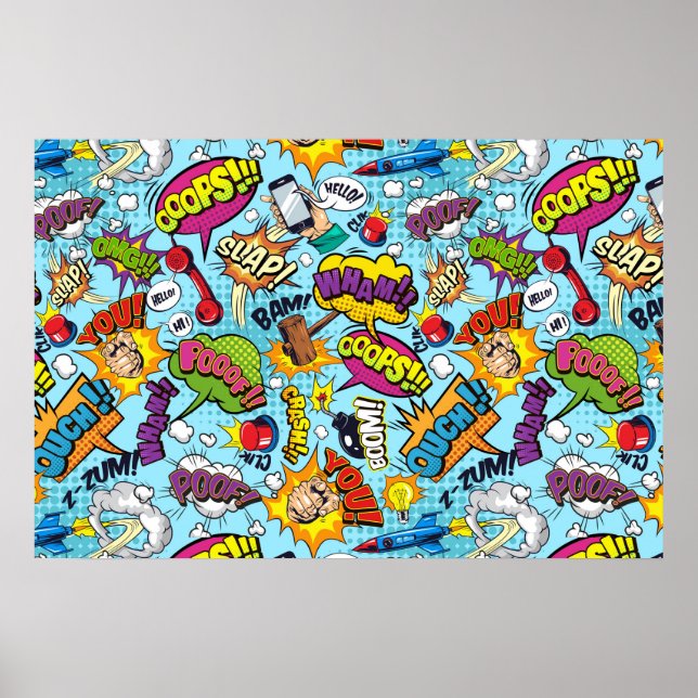 AFFICHE MOTIF BD (Devant)