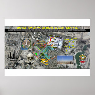 Affiche Motif Burj Khalifa Pleiades 5