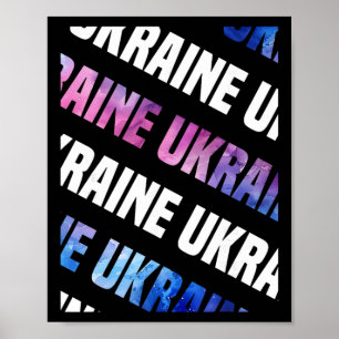 Affiche Motif camouflage ukrainien aquarelle Camouflage