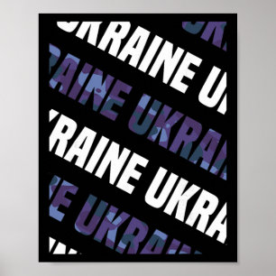 Affiche Motif camouflage ukrainien Camouflage violet