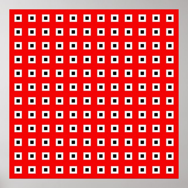 Affiche Motif Carré géométrique (Devant)