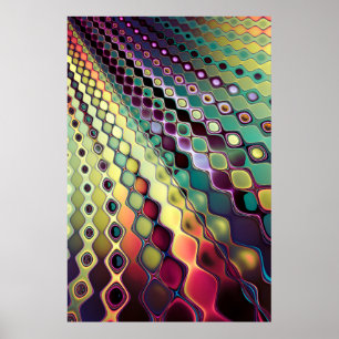 Affiche Motif cellulaire fractal