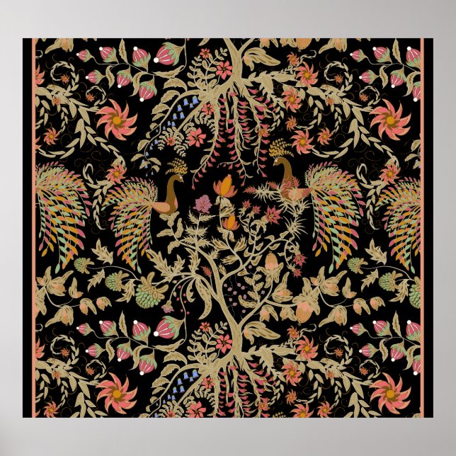 Affiche Motif chinois Fairy Floral Birds (Devant)