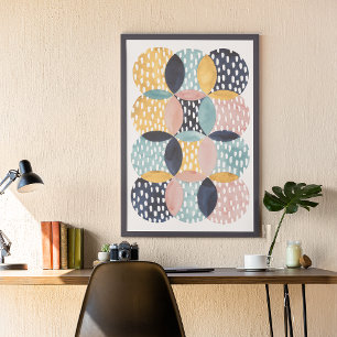 Affiche Motif circulaire Abstrait