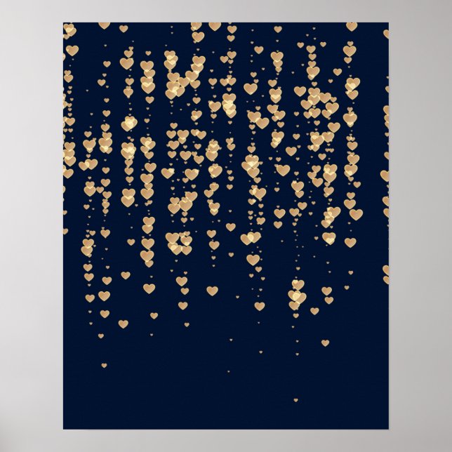 Affiche Motif Cœurs 23 (Devant)